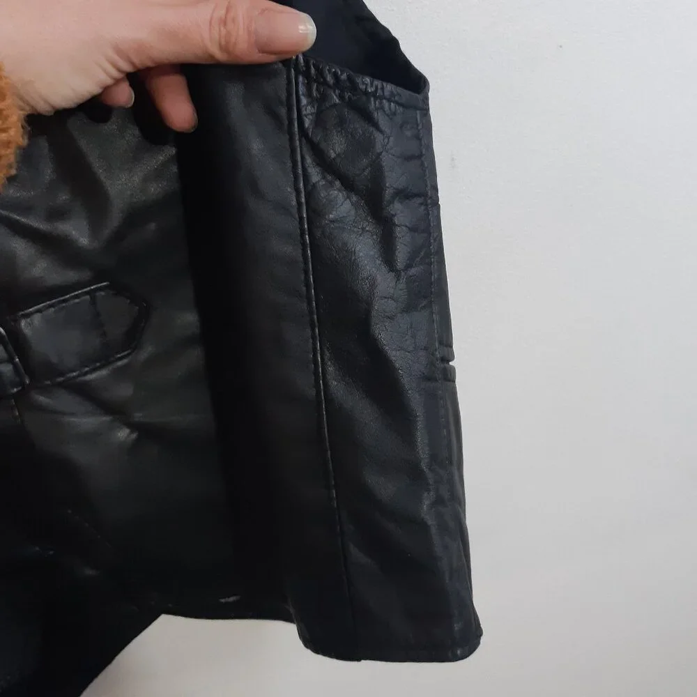 Cuir Mont-Royal Vintage Genuine Leather Bolero Jacket - Slim Fit -Made in Canada - Picture 11 of 13